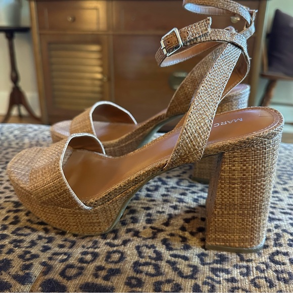 Marc Fisher Sadel Platform Heels Sz 9.5 - Picture 6 of 9